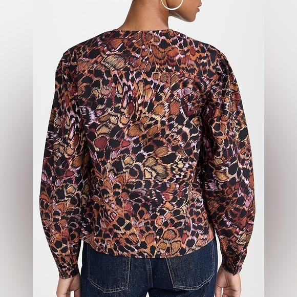 ULLA JOHNSON Rosefinch Cotton Long Sleeved Blouse | Size 2 - Picture 1 of 6
